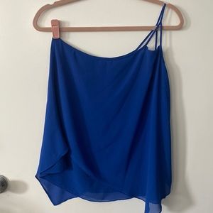 Naked Zebra One-Shoulder Top